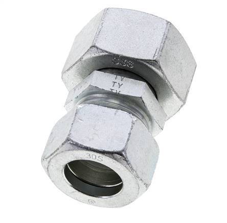 30S & 38S Zink plated Steel Straight Cutting Fitting with Swivel 315 bar ISO 8434-1