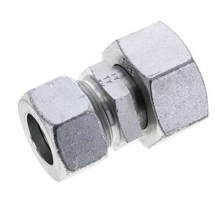 30S & 38S Zink plated Steel Straight Cutting Fitting with Swivel 315 bar ISO 8434-1