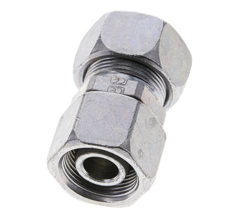 18L & 16S Zink plated Steel Straight Cutting Fitting with Swivel 315 bar ISO 8434-1