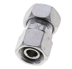 18L & 16S Zink plated Steel Straight Cutting Fitting with Swivel 315 bar ISO 8434-1