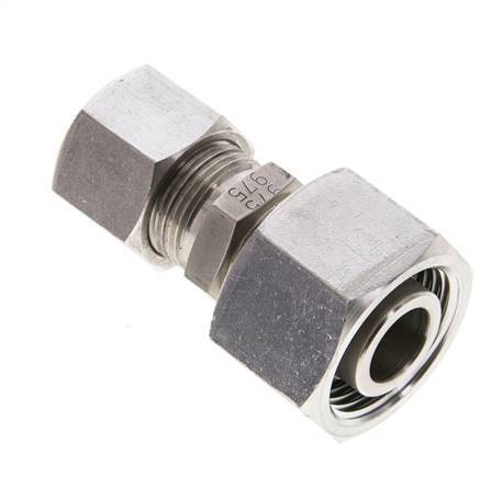 14S & 20S Stainless Steel Straight Cutting Fitting with Swivel 400 bar ISO 8434-1