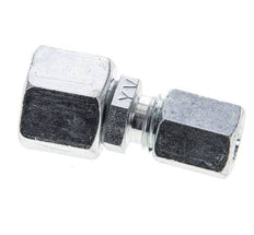 6L & 10L Zink plated Steel Straight Cutting Fitting with Swivel 315 bar NBR O-ring Sealing Cone ISO 8434-1 [2 Pieces]