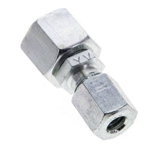 6L & 10L Zink plated Steel Straight Cutting Fitting with Swivel 315 bar NBR O-ring Sealing Cone ISO 8434-1 [2 Pieces]