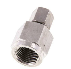 Accesorio de corte recto de acero inoxidable 6S y G1/2'' con rosca hembra para manómetros de 630 bar ISO 8434-1