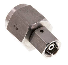 6S y G1/2'' Rótula recta de acero inoxidable con rosca hembra para manómetros 630 bar Cono de estanqueidad FKM ISO 8434-1