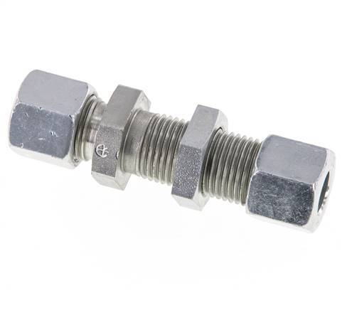 10L Acero Zincado Racor Recto Pasamuros 315 bar ISO 8434-1