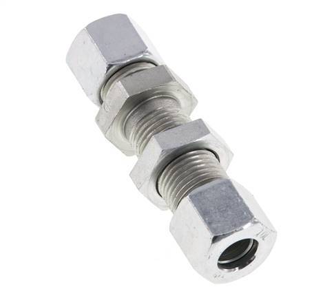10L Acero Zincado Racor Recto Pasamuros 315 bar ISO 8434-1