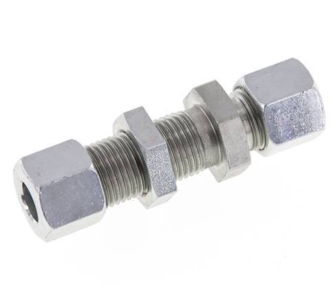 10L Acero Zincado Racor Recto Pasamuros 315 bar ISO 8434-1
