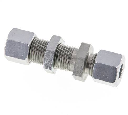 10L Acero Zincado Racor Recto Pasamuros 315 bar ISO 8434-1