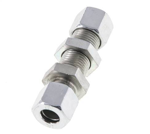 10L Acero Zincado Racor Recto Pasamuros 315 bar ISO 8434-1
