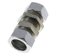 Racor recto de acero cincado 35L Pasamuros 160 bar ISO 8434-1
