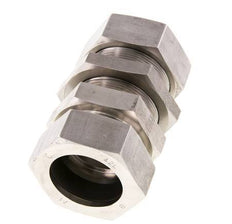 Accesorio de corte recto de acero inoxidable 42L Pasamuros 160 bar ISO 8434-1