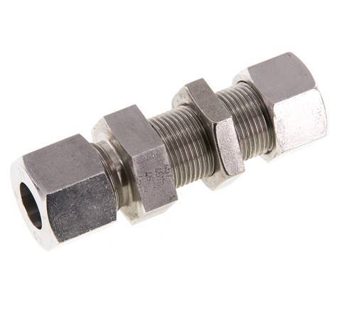 Accesorio de corte recto de acero inoxidable 14S Pasamuros 630 bar ISO 8434-1
