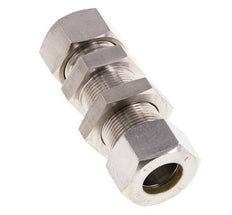 Racor de compresión recto pasamuros de acero inoxidable 18L 315 bar ISO 8434-1