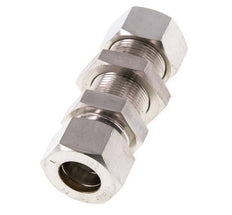 Racor de compresión recto pasamuros de acero inoxidable 18L 315 bar ISO 8434-1