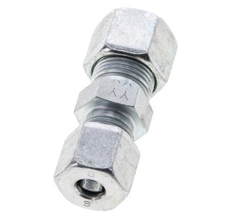 8S & 10S Zink plated Steel Straight Cutting Fitting 630 bar ISO 8434-1