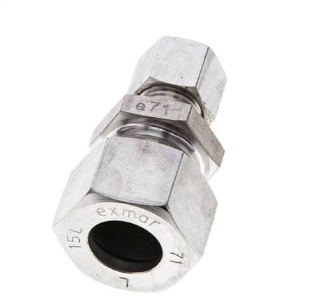 8L & 15L Stainless Steel Straight Cutting Fitting 315 bar ISO 8434-1