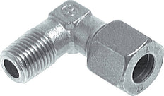 4LL & M8x1 (con) Zink plated Steel Elbow Cutting Fitting with Male Threads 100 bar ISO 8434-1 [2 Pieces]