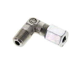 4LL & M8x1 (con) Zink plated Steel Elbow Cutting Fitting with Male Threads 100 bar ISO 8434-1 [2 Pieces]