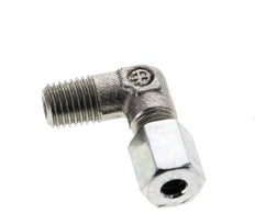 4LL & M8x1 (con) Zink plated Steel Elbow Cutting Fitting with Male Threads 100 bar ISO 8434-1 [2 Pieces]