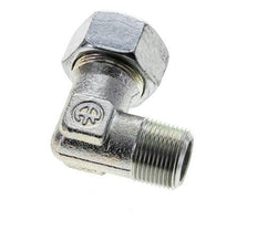 18L y M22x1,5 (con) Codo de acero galvanizado con rosca macho 315 bar ISO 8434-1