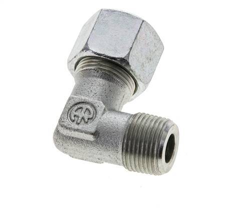 14S y M20x1,5 (con) Codo de acero galvanizado con rosca macho 630 bar ISO 8434-1