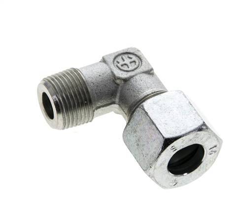 14S y M20x1,5 (con) Codo de acero galvanizado con rosca macho 630 bar ISO 8434-1