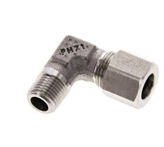 8LL y M10x1 (con) Accesorio de corte en codo de acero inoxidable con rosca macho 100 bar ISO 8434-1