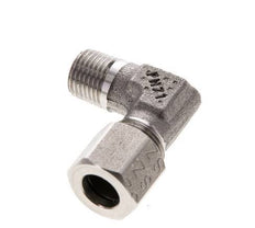 8LL y M10x1 (con) Accesorio de corte en codo de acero inoxidable con rosca macho 100 bar ISO 8434-1