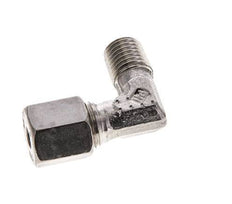 6S y M12x1,5 (con) Accesorio de corte en codo de acero inoxidable con rosca macho 630 bar ISO 8434-1