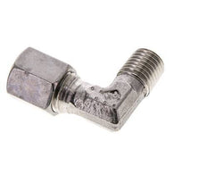 6S y M12x1,5 (con) Accesorio de corte en codo de acero inoxidable con rosca macho 630 bar ISO 8434-1