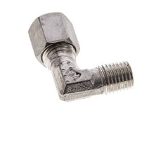 6S y M12x1,5 (con) Accesorio de corte en codo de acero inoxidable con rosca macho 630 bar ISO 8434-1
