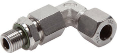 20S y M27x2 Accesorio de corte en codo de acero inoxidable con rosca macho 400 bar Ajustable ISO 8434-1