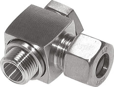Racor de compresión de acero inoxidable 8L y G1/4'' con rosca macho 315 bar giratorio ISO 8434-1