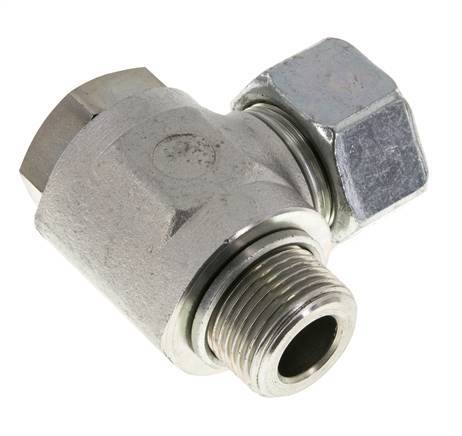 25S & G1'' Racor giratorio de acero cincado con rosca macho 250 bar giratorio ISO 8434-1