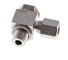 Racor giratorio de acero inoxidable 6LL y G1/8'' con rosca macho 100 bar giratorio ISO 8434-1