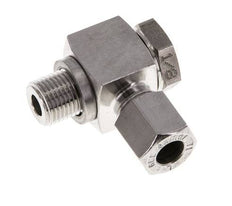 Racor giratorio de acero inoxidable 6LL y G1/8'' con rosca macho 100 bar giratorio ISO 8434-1