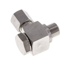 Racor giratorio de acero inoxidable 6LL y G1/8'' con rosca macho 100 bar giratorio ISO 8434-1