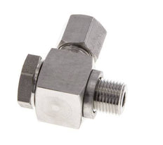 Racor giratorio de acero inoxidable 6LL y G1/8'' con rosca macho 100 bar giratorio ISO 8434-1