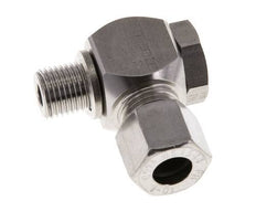 Racor giratorio de acero inoxidable 10L y G1/4'' con rosca macho 315 bar giratorio ISO 8434-1