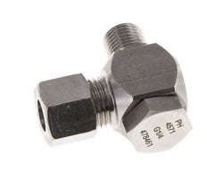 Racor giratorio de acero inoxidable 10L y G1/4'' con rosca macho 315 bar giratorio ISO 8434-1