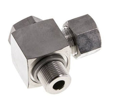 Racor giratorio de acero inoxidable 12L y G3/8'' con rosca macho 315 bar giratorio ISO 8434-1