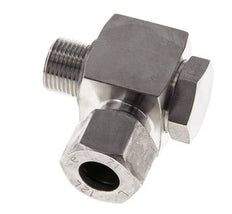 Racor giratorio de acero inoxidable 12L y G3/8'' con rosca macho 315 bar giratorio ISO 8434-1