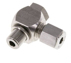 Racor giratorio de acero inoxidable 6S y G1/4'' con rosca macho 400 bar giratorio ISO 8434-1