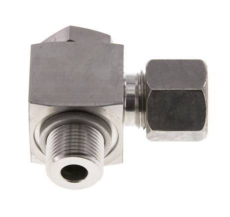 10S y G3/8'' Racor giratorio de acero inoxidable con rosca macho 400 bar giratorio ISO 8434-1