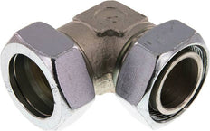 Accesorio de corte en codo de acero galvanizado 42L con rótula 160 bar NBR ajustable ISO 8434-1