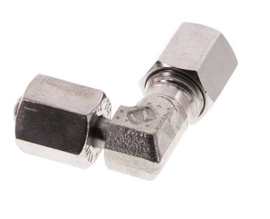 Accesorio de corte en codo de acero inoxidable 6L con rótula 315 bar FKM ajustable ISO 8434-1