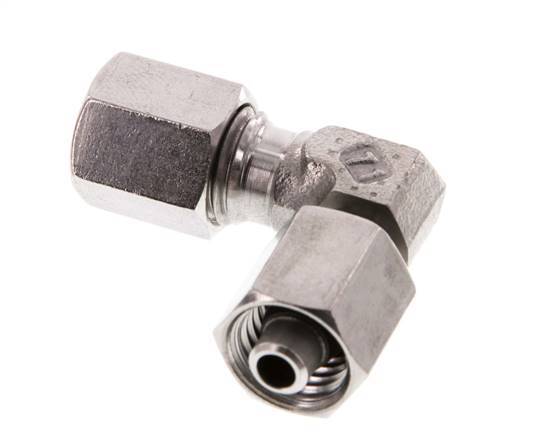 Accesorio de corte en codo de acero inoxidable 6L con rótula 315 bar FKM ajustable ISO 8434-1