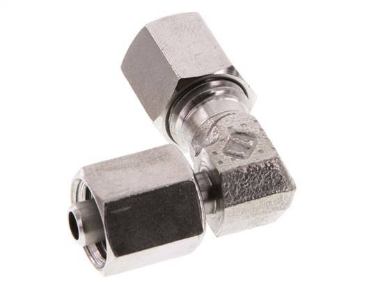 Accesorio de corte en codo de acero inoxidable 6L con rótula 315 bar FKM ajustable ISO 8434-1