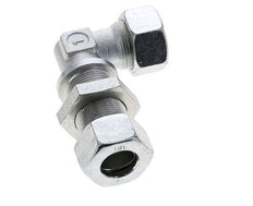 18L Zink plated Steel Elbow Cutting Fitting Bulkhead 315 bar ISO 8434-1